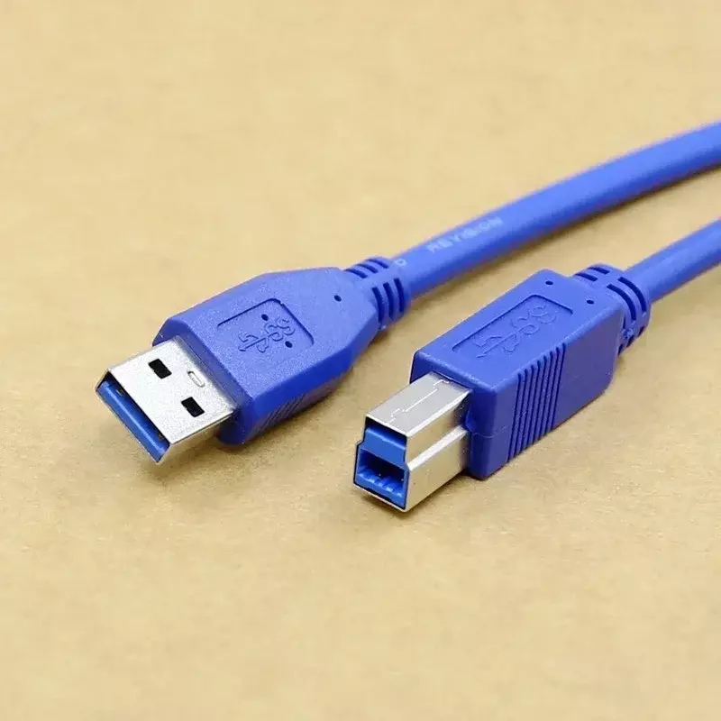 Cable de impresora USB 3,0 macho A B macho, HDD-BOX CD-ROM de impresora, Cable de línea de datos A B macho, USB 3,0, Cable de impresión