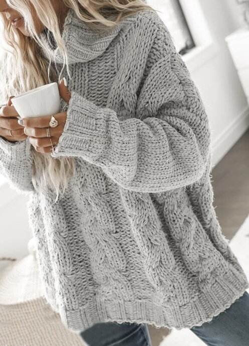 Sweter sweter z długim rękawem 2023 jesień/zima luźno dopasowane pół wysoki kołnierz sweter z dzianiny świeży i słodki w stylu dziewczęcym