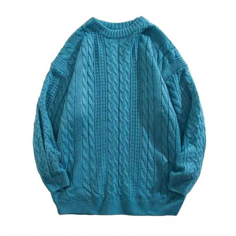 Suéter de punto de manga larga para hombre, ropa de uso diario, cálido, cálido, Unisex