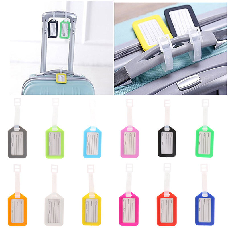 10pcs Luggage Tags Suitcase Label Baggage Portable Label Travel Accessories