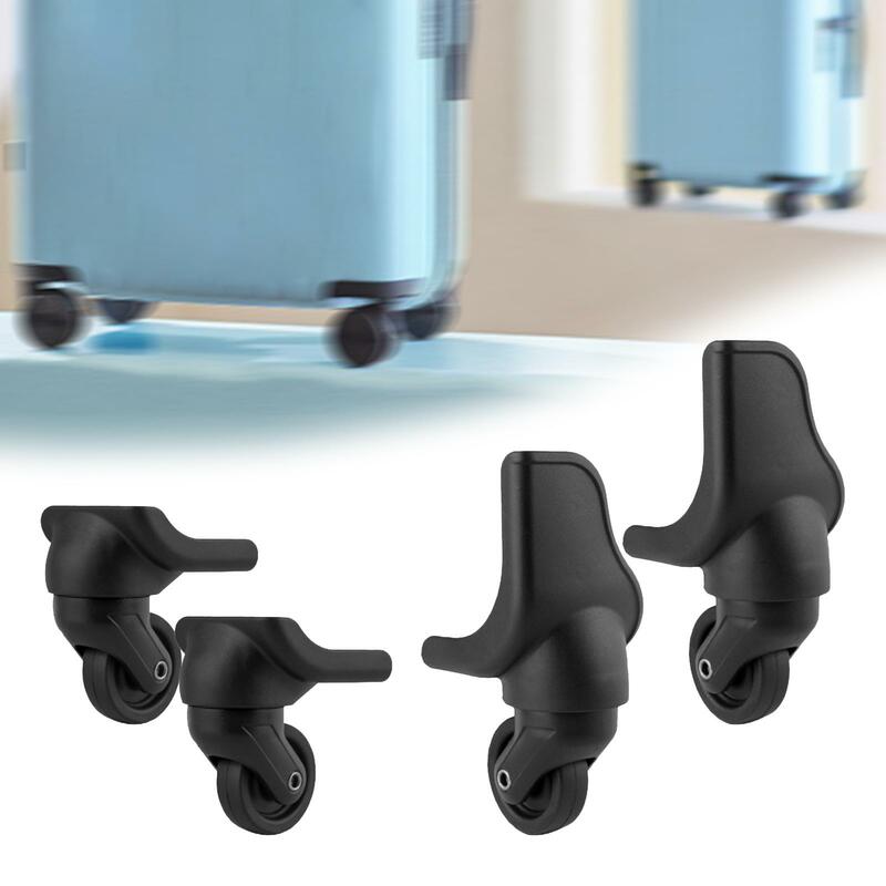 4Pcs Luggage Suitcase Wheels 360 Degree Rotation Left and Right Swivel Caster Wheels for Outdoor Travel Easy to Mount Premium