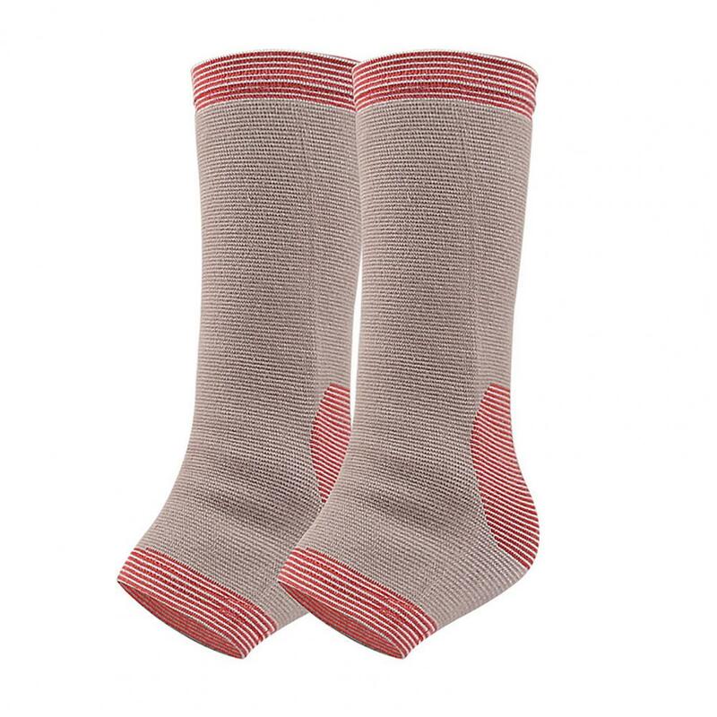 Women Ankle Brace Sock Soft Elastic Breathable Ankle Sleeve Protectors Compression Socks for Sports 2 Pairs of Ankle Braces