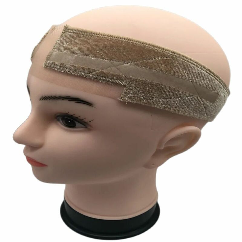 Elastyczna koronka peruka front opaska z silikonowym paskiem koronkowa peruka z uchwytem aksamitna opaska na głowę