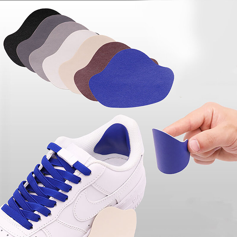 6PCS Self Adhesive Repair Patch For Shoes Heel Wear Hole Wear Sports Shoes Patch Back Pad Anti Wear Patch Washable