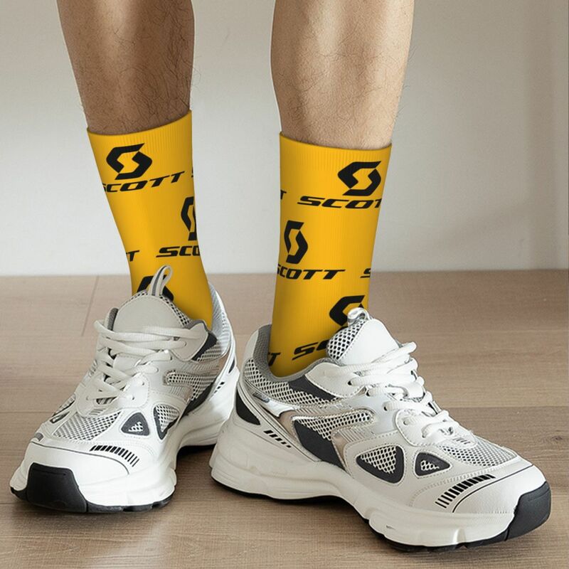 Scott Bike-calcetines largos con logotipo Harajuku, medias Súper suaves, accesorios para todas las estaciones, Unisex, regalo de cumpleaños