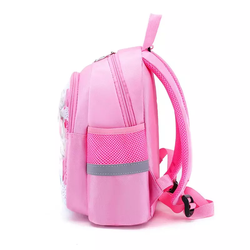 Disney 2024 New Kindergarten School Bag Cartoon Elsa Backpack Fashion Boy Girl Baby Kids Backpack Frozen 2 Travel Luggage Bag