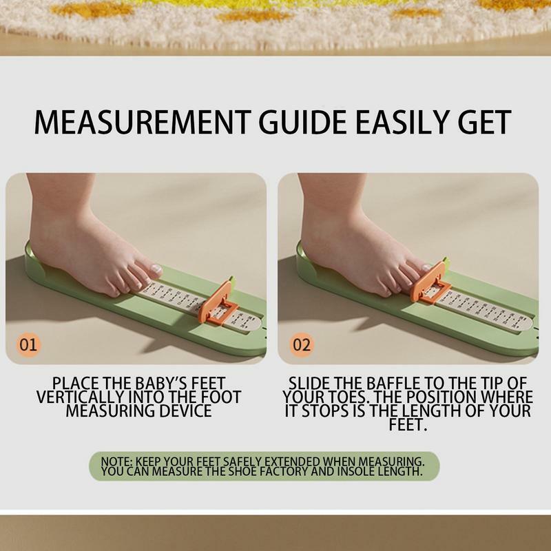 Dispositivo de medición de zapatos para niños, medidor de longitud de pie, Regla de medición, calibrador de zapatos plegable para niños