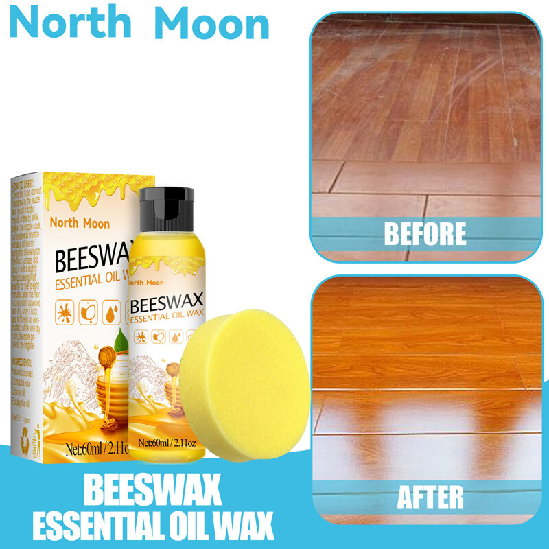 Cera de abeja multiusos para condimentos de madera, pulido de muebles, madera