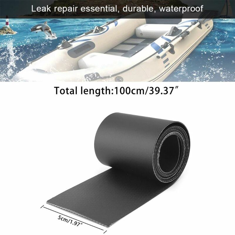 Tempel tahan air perahu tiup 50*1000mm khusus rusak kebutuhan Kayak Patch alat PVC perbaikan tambalan bocor lubang perbaikan
