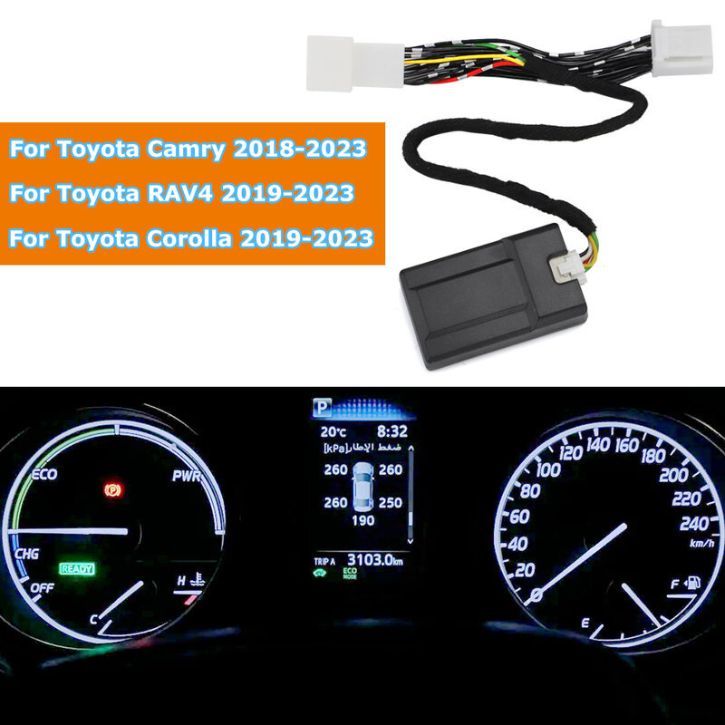 Smart Car TPMS Tire Digital LCD Display Auto Security Alarm Tyre Pressure Monitor For Toyota Camry 2018-2023 RAV4 Corolla 2019