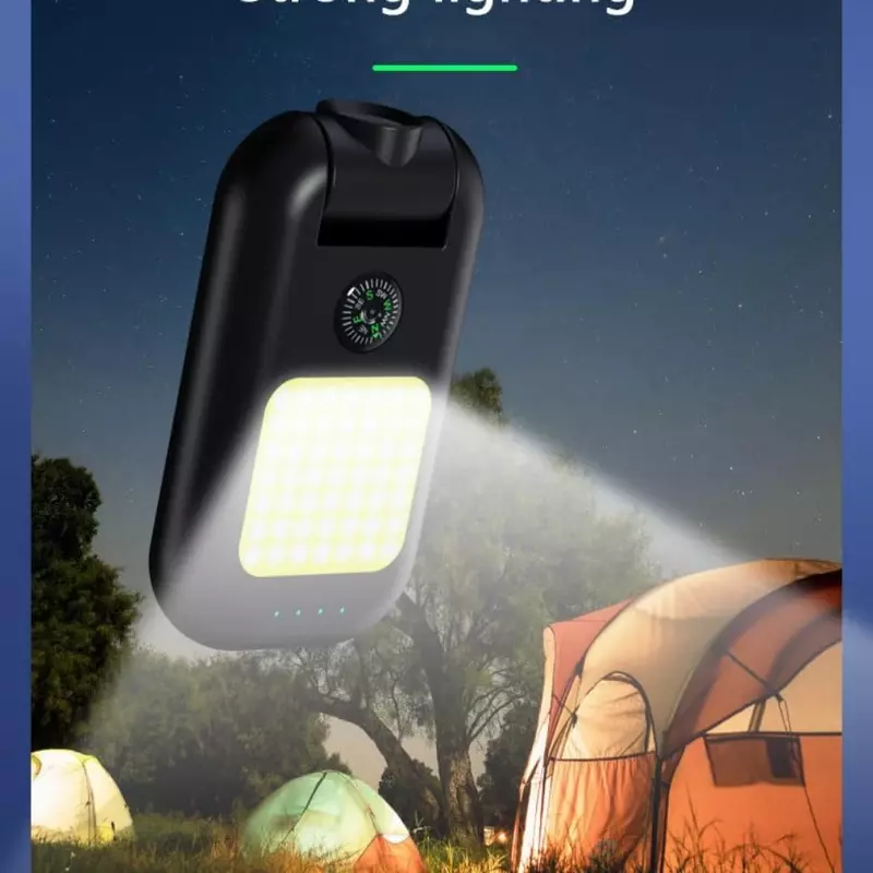 Mini lampe de poche multifonctionnelle EDC, petit continent, chaîne, téléphone flash, développement d'urgence, adaptée au camping, au cyclisme et à la randonnée