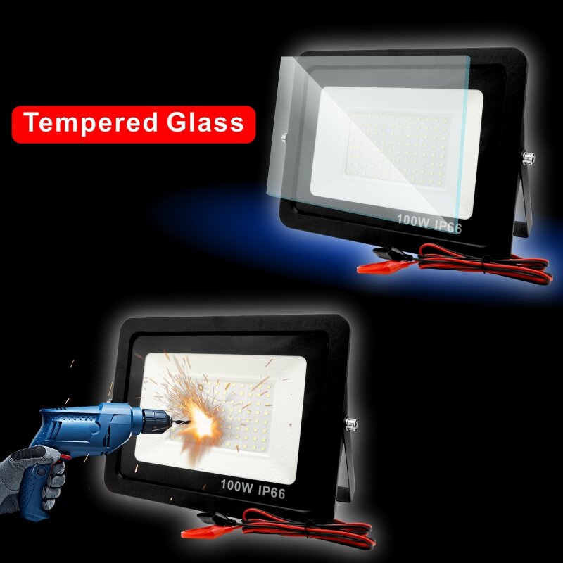 Reflector de luz Led portátil para exteriores, foco impermeable IP66, 12 V CC, 20W, 30W, 50W, 100W