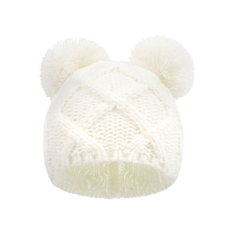 Topi Fotografi Bayi Baru Lahir yang Lembut Hangat, Topi Bonnet Rajutan Topi Beanie Beruang Kartun Alat Peraga Fotografi