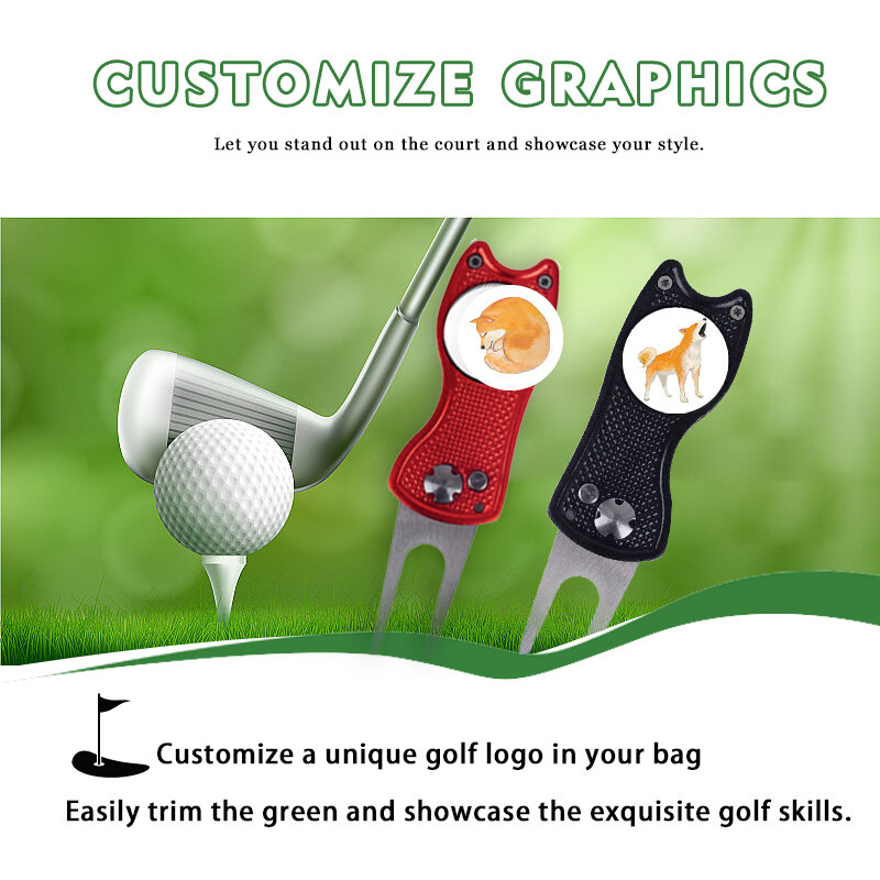 Golf marker cap clip Martini、Pets ball marker golf 、Teddy, The ideal universal gift for golfers、Golf Course Accessories、Mark