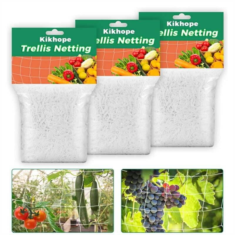 Multi Use Plant Trellis Netting Heavy-Duty Polyester Plant Support Vine Climbing Hydroponics Garden Net Accessories