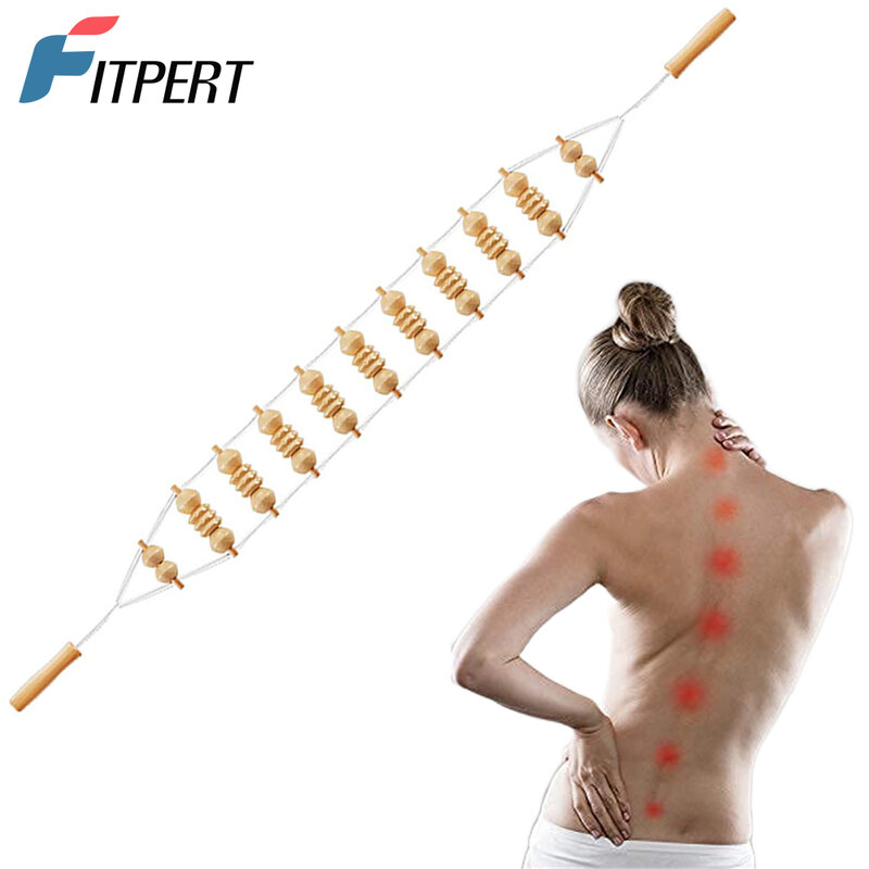 Деревянные терапевтические массажные инструменты, триггерный самомассажер, снятие боли в мышцах всего тела, домашний инструмент для массажа спины для облегчения мышц
