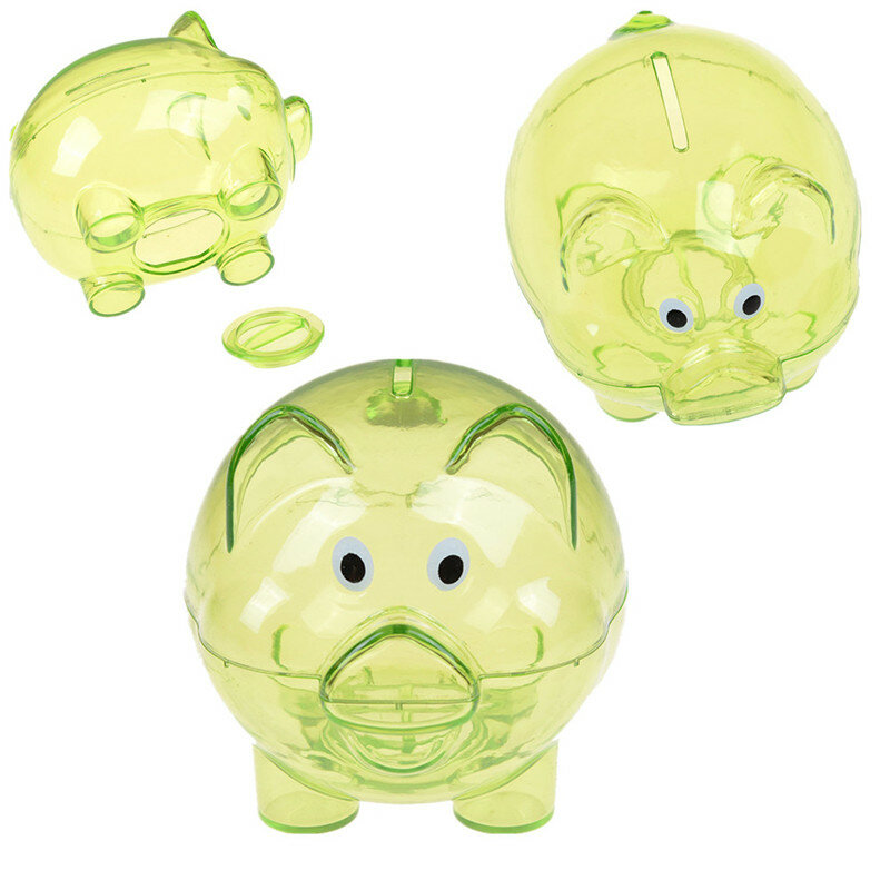 1 Stuk Baby Plastic Spaarpot Munt Geld Contant Verzamelbare Doos Varken Kids Cadeau Speelgoed