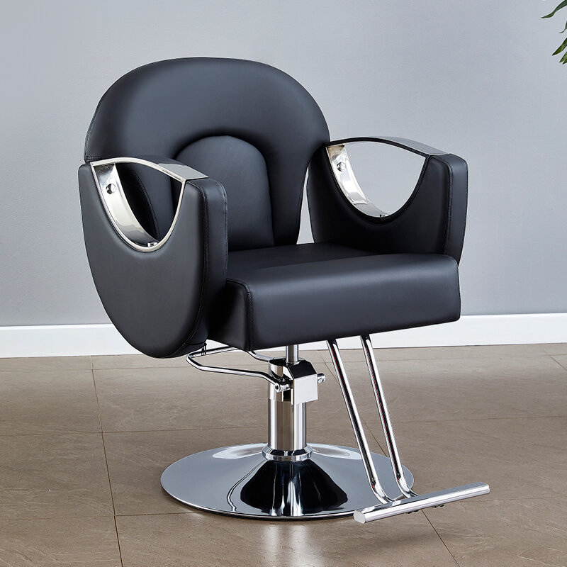 Cosmetic Metal Barber Chairs Makeup Vanity Manicure Aesthetic Barber Chairs Hairdresser Sillas De Barberia Modern Furniture