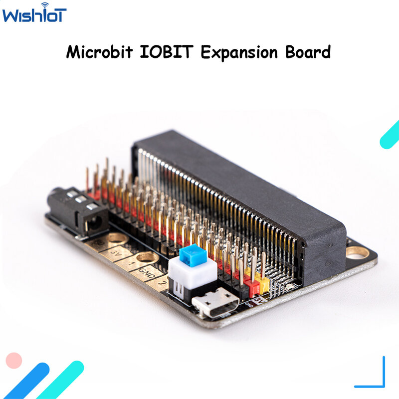 Microbit IOBIT papan ekspansi V1.0 V2.0 papan adaptor Horizontal berdasarkan mikro: bit & Meowbit mendukung Makecode KittenBlock