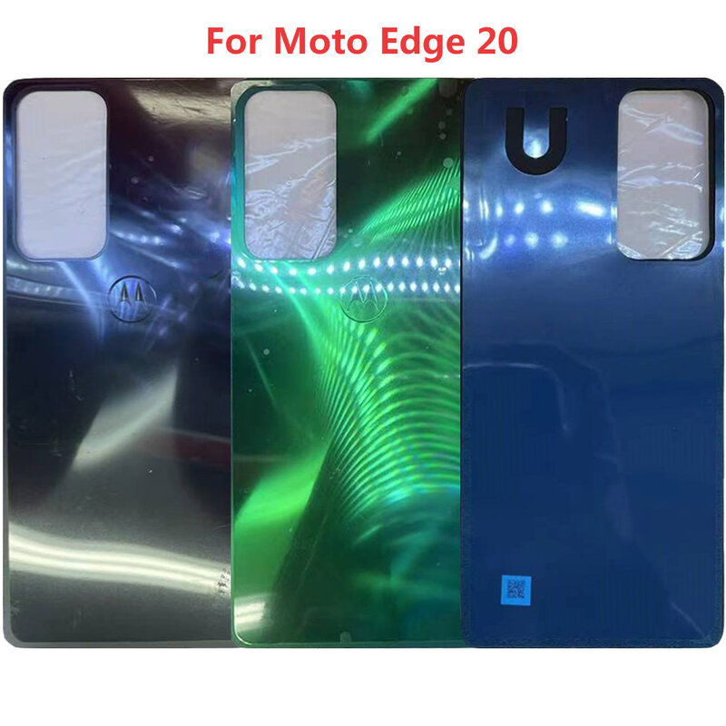 Moto Edge 20 모토로라 모토 엣지 20 후면 배터리 커버 케이스, 하우징 도어 교체 부품