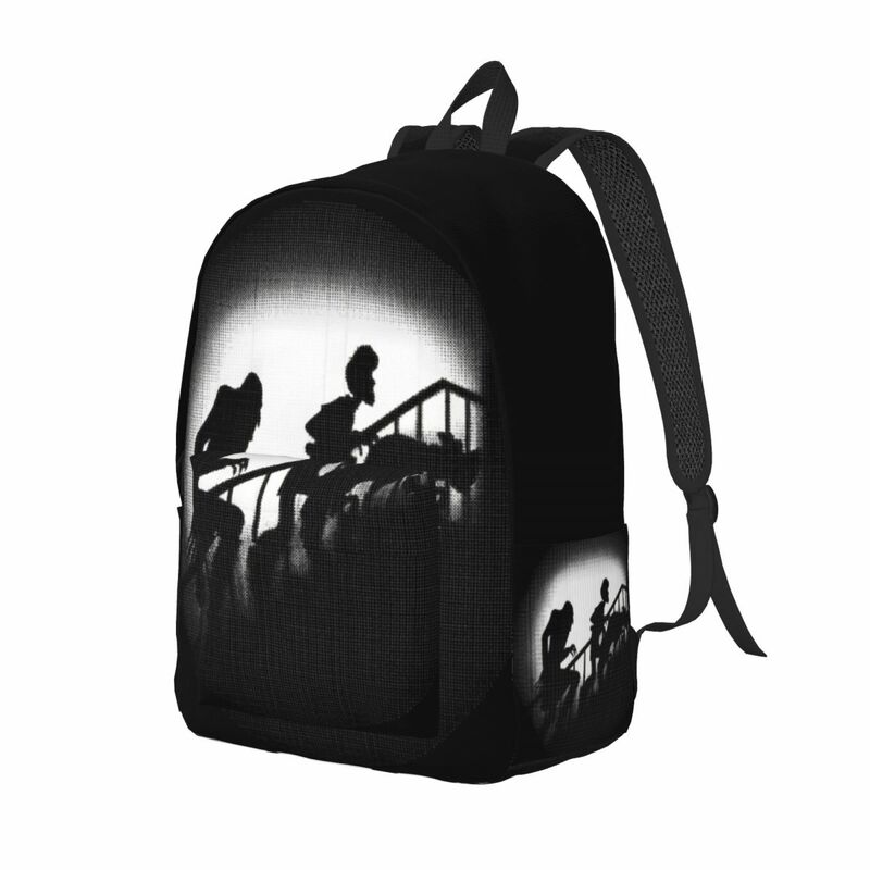 กระเป๋าเป้สะพายหลัง Nosferatu The Vampire The Mystery Hunter สำหรับผู้ชายผู้หญิงนักเรียนวัยรุ่นทำงานกระเป๋าผ้าใบใส่ประจำวันสำหรับไปเรียน
