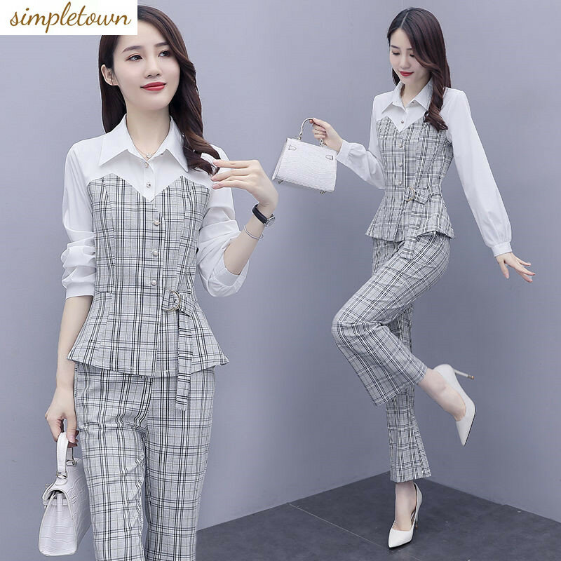 2024 New Korean Edition Suit Set for Women's Spring and Autumn Dresses Elegant and Fashionable Age Reducing Two Piece Set