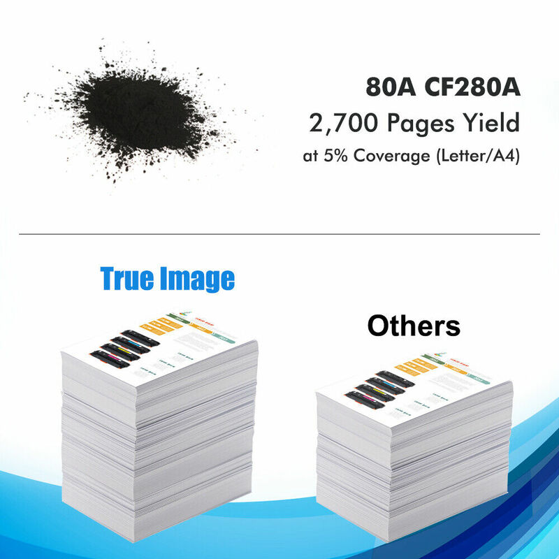 2 PACK CF280A Toner Compatible With HP 80A LaserJet Pro 400 M401dn M401n M425dn