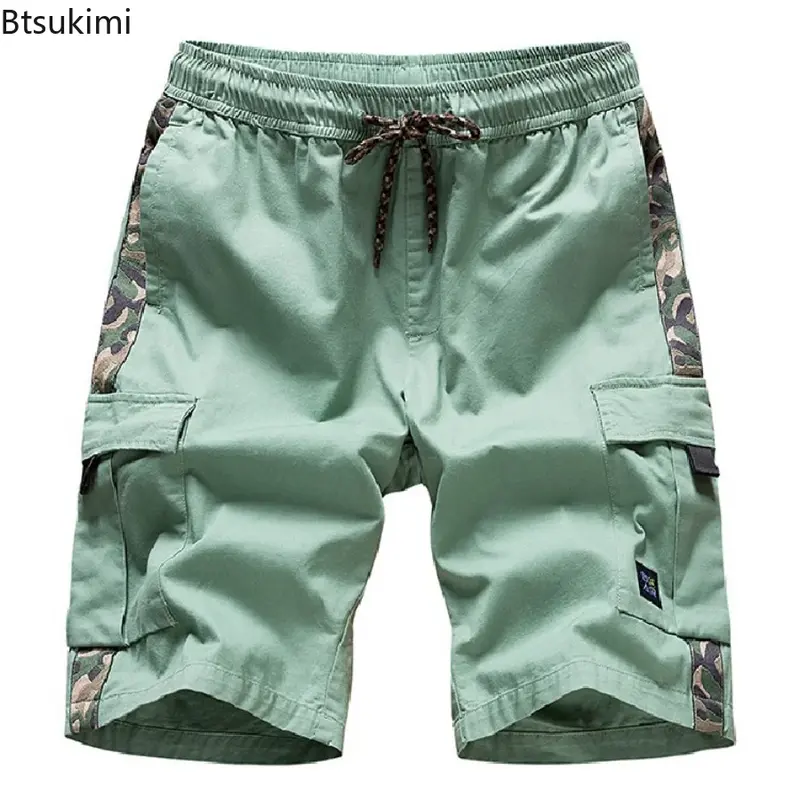 Pantalones cortos de verano para hombre, Shorts informales de gran tamaño, de algodón, a la moda, estilo Hip Hop, con diseño de cintas, para la playa, talla 8XL, novedad de 2024
