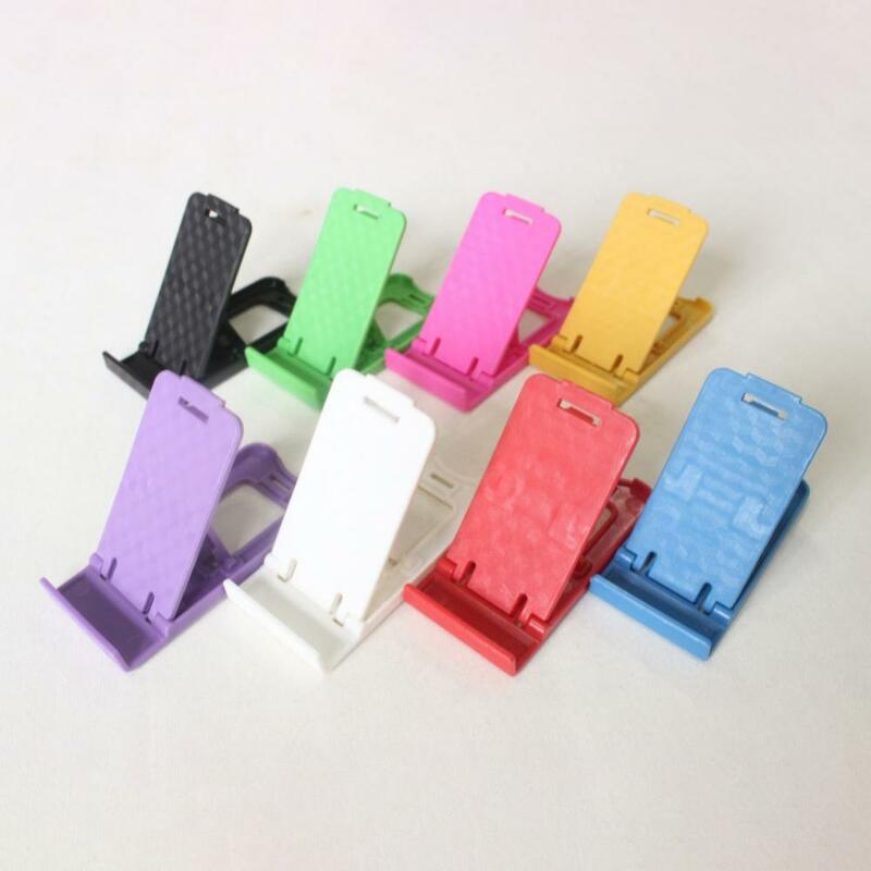 Mini składany plastikowy uchwyt na telefon komórkowy Stojak na biurko Uniwersalny kolorowy uchwyt na telefon biurkowy Uchwyt do montażu na stojaku