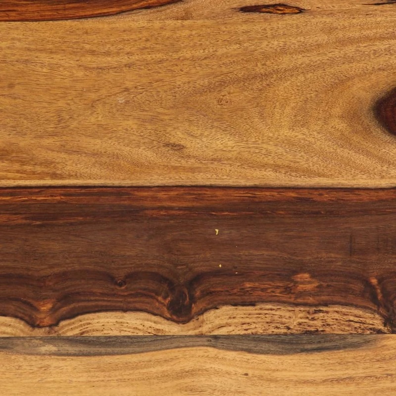 Mesa de centro de 47,2 "x 23,6" x 15,7 ", muebles de madera maciza de Sheesham para sala de estar