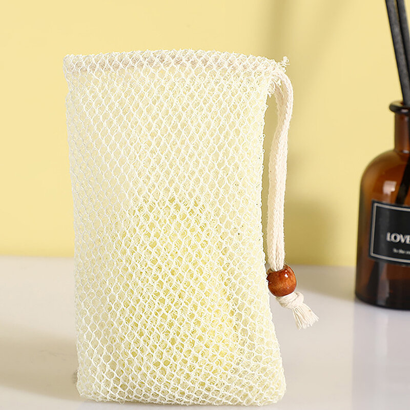 Bolsa de algodón para jabón, bolsa de espuma rica, malla exfoliante, soporte para jabón de Ducha
