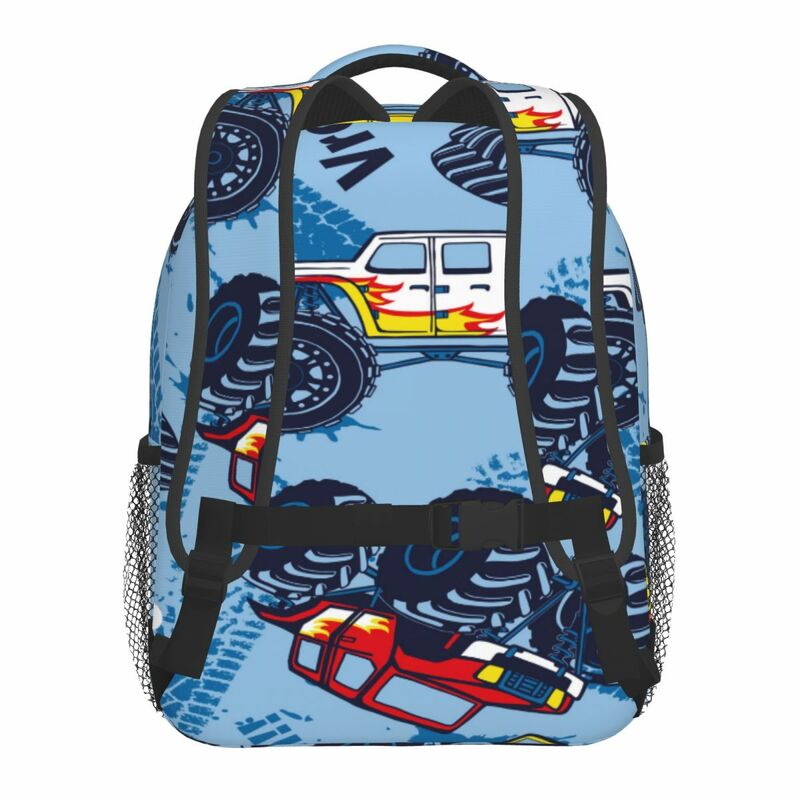 Children Bag Monster Truck Cars Kids Bag Kindergarten Preschool Backpack for Boys Girls 3-4-6 Years Old