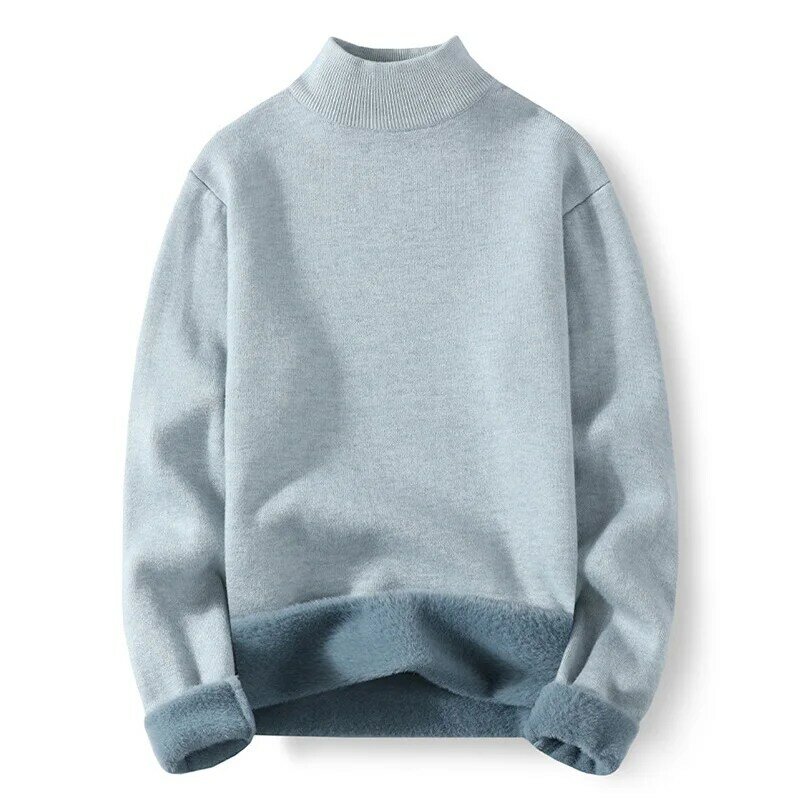 Winter Sweater For Men Plus Velvet 2022 New Arrivals Thick Keep Warm Student Male Knitted Pullover Teenage Boys Hot Sale M07