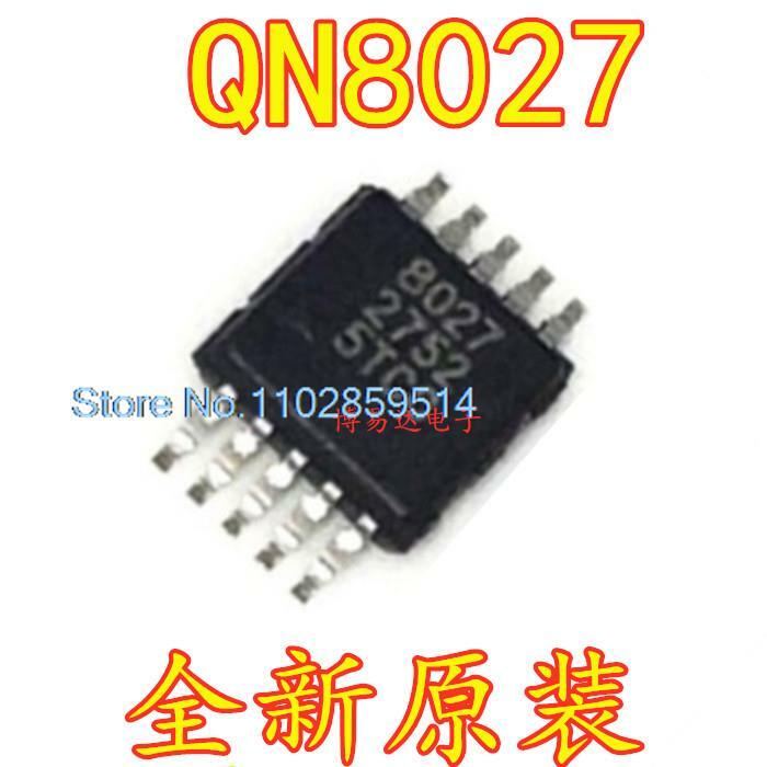 10ชิ้น/ล็อต QN8027 MSOP10 FM 8027
