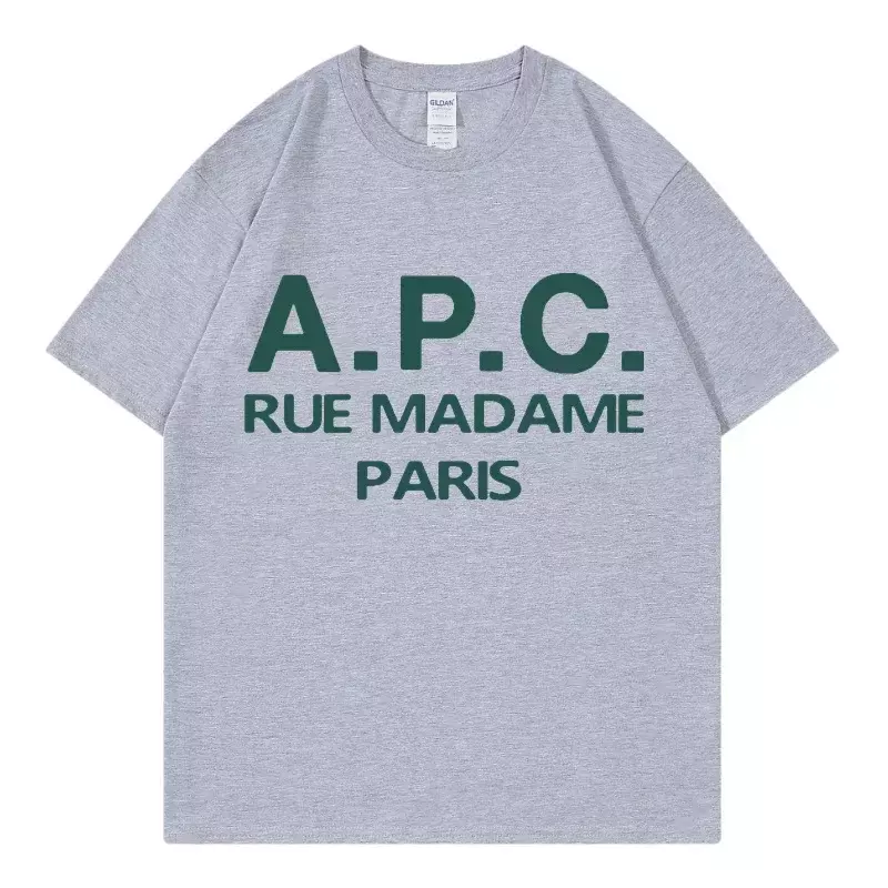 Sommer mode Männer/Frauen T-Shirts übergroße Apc Print Hip Hop Kurzarm T-Shirt Kleidung koreanische Harajuku Streetwear Top T-Shirt