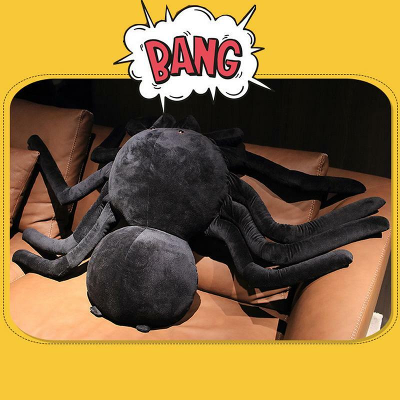 Animal de peluche de araña para Halloween, falsa Huggable juguete de araña, regalo para fiesta de Halloween