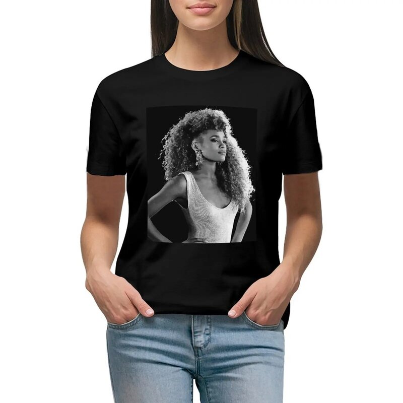 Whitney Houston Printed T-shirt korean fashion tops Womens graphic t shirts