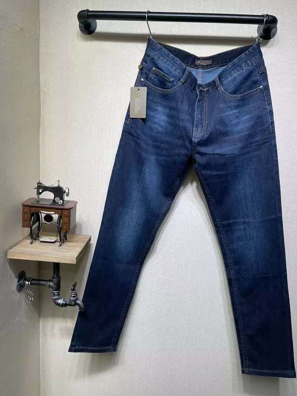 BILLIONAIRE OECHSLI Jeans Thin cotton men 2024 Spring Summer new elastic comfort embroidery quality size 30-40 long pants