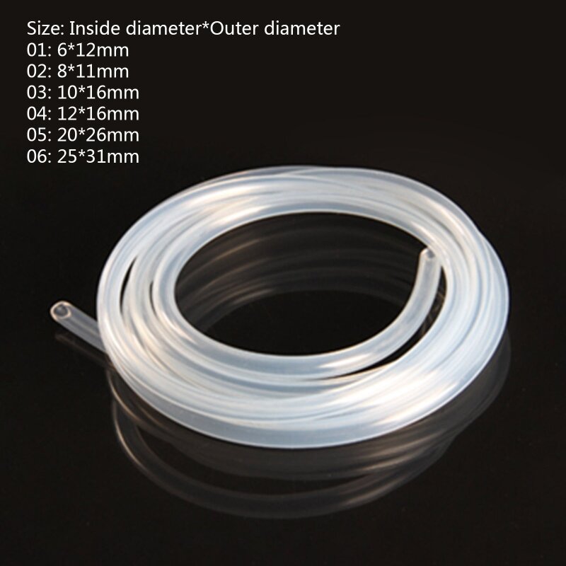 High Temp Clear Silicone Rubber Hose Silicone Tube for Home Brewing Winemaking DropShip
