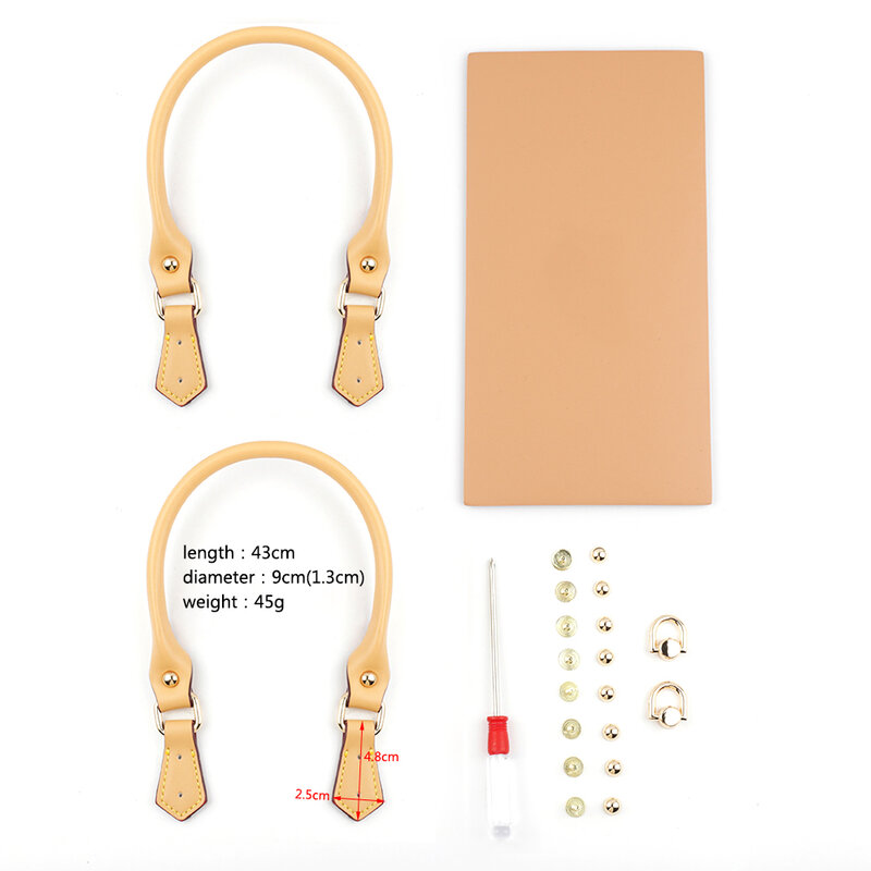 1set Portable Tote Paper Bag Handmade PVC Bag Accessories For DIY Women Handbags Shoulder Bags Luxury Design