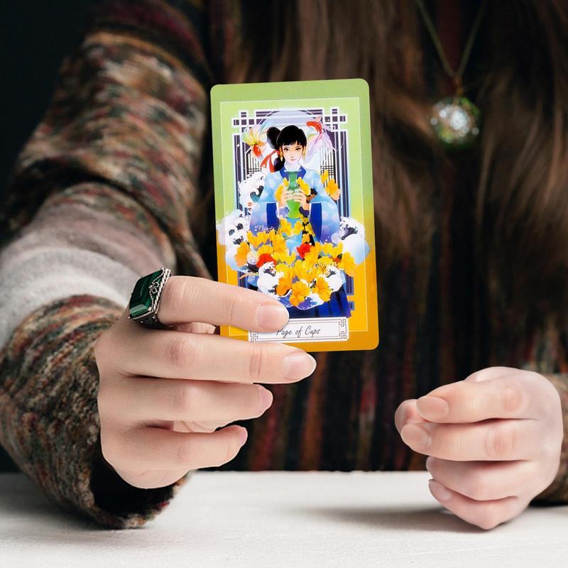 Karty do gry Tarota Sztuka wschodnia Rodzinna gra planszowa Impreza Karty do gry Gry planszowe dla dziewczynek Karta do gry planszowej