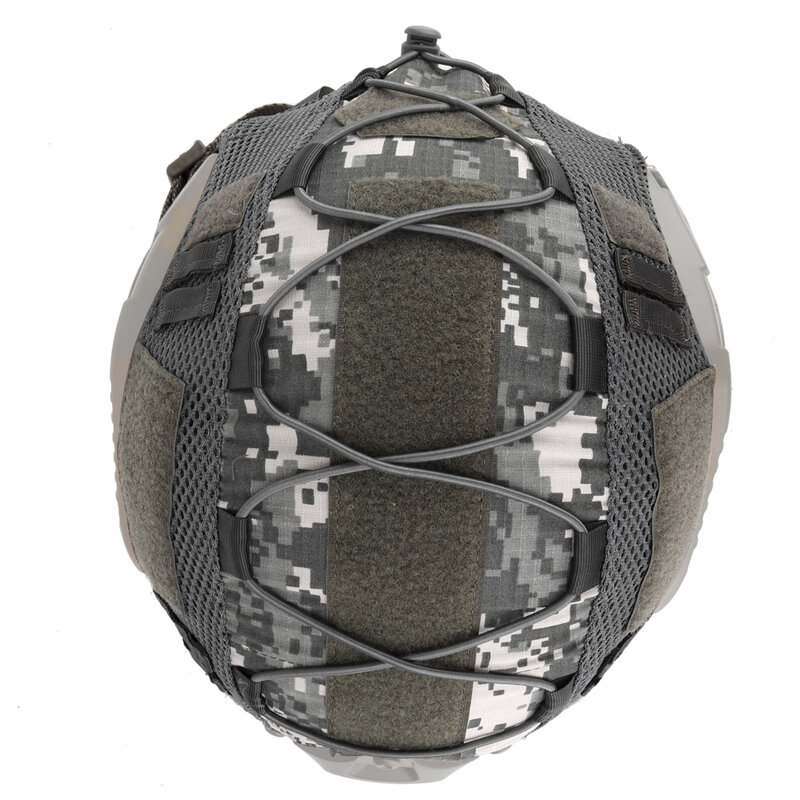 Cubierta de casco táctico de camuflaje, tocado con cordón elástico para casco militar Airsoft Paintball, accesorios