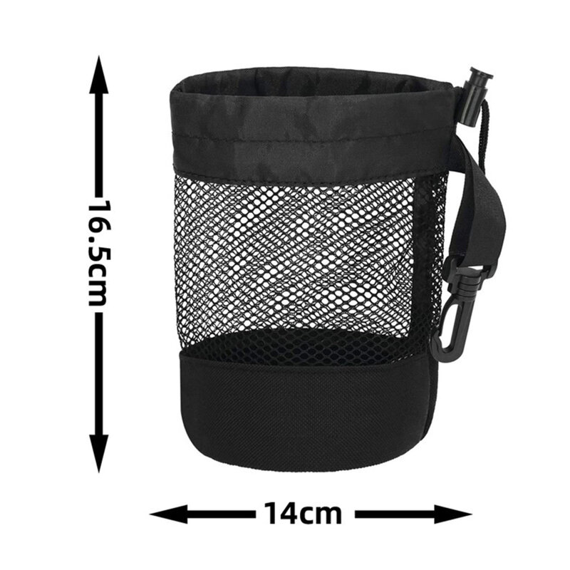 Mesh Golf Ball Bag Drawstring Bag Large Capacity Nylon Storage Bag For Tennis Balls Gym Shower Washing Toys 16.5 x 14cm