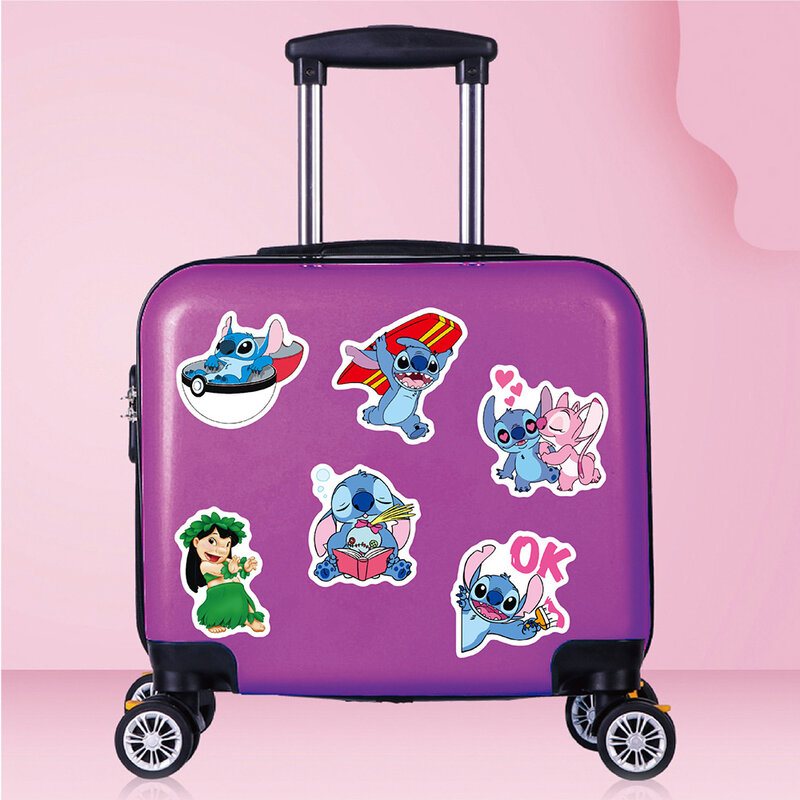 10/30/50/100pcs Cute Disney Cartoon Lilo Stitch Stickers Vinyl DIY Phone Car Laptop Kawaii Anime Decals Sticker for Kids Toys