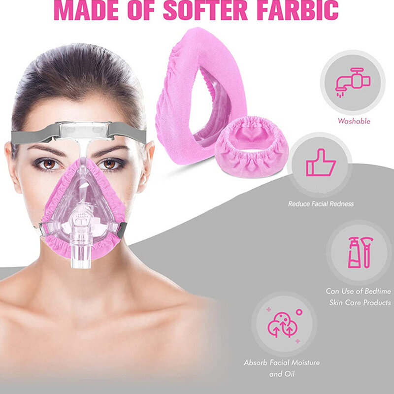 Forros De Máscara De CPAP De Tecido Reutilizável, Capas De Conforto, Reduzir Vazamentos De Ar, Irritação Da Pele, Almofada De Máscara Nasal, Acessórios De Ventilador