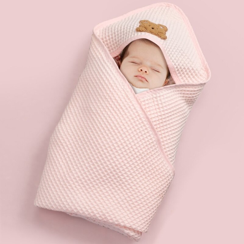 K5DD ręcznik dziecięcy bawełniany ultraabsorpcyjny kocyk muślinowy dla noworodków SwaddleWrap