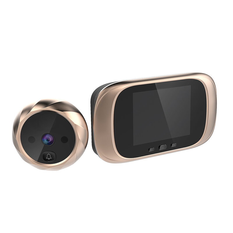 Lubang Pengintip Pintu Bel Penampil Interkom Video Siaga Panjang Kamera Keamanan Penglihatan Malam Kamera HD