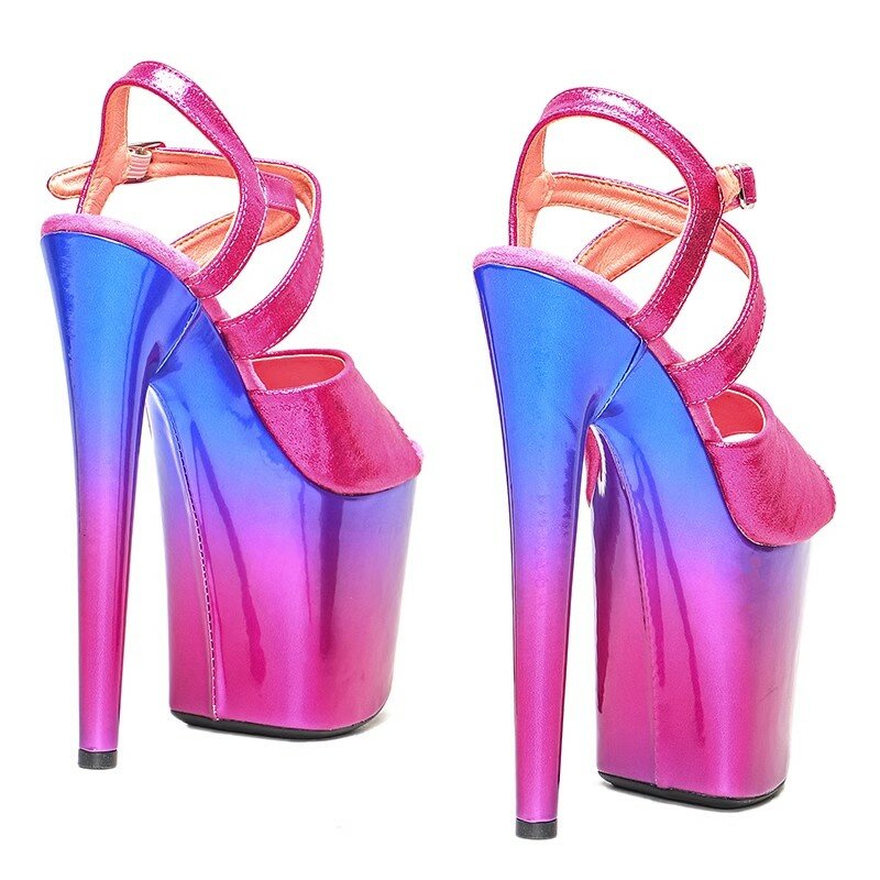 Women New 20CM/8inches PU Upper Sexy Exotic High Heel Platform Party Sandals Pole Dance Shoes Model Shows Sandals 192