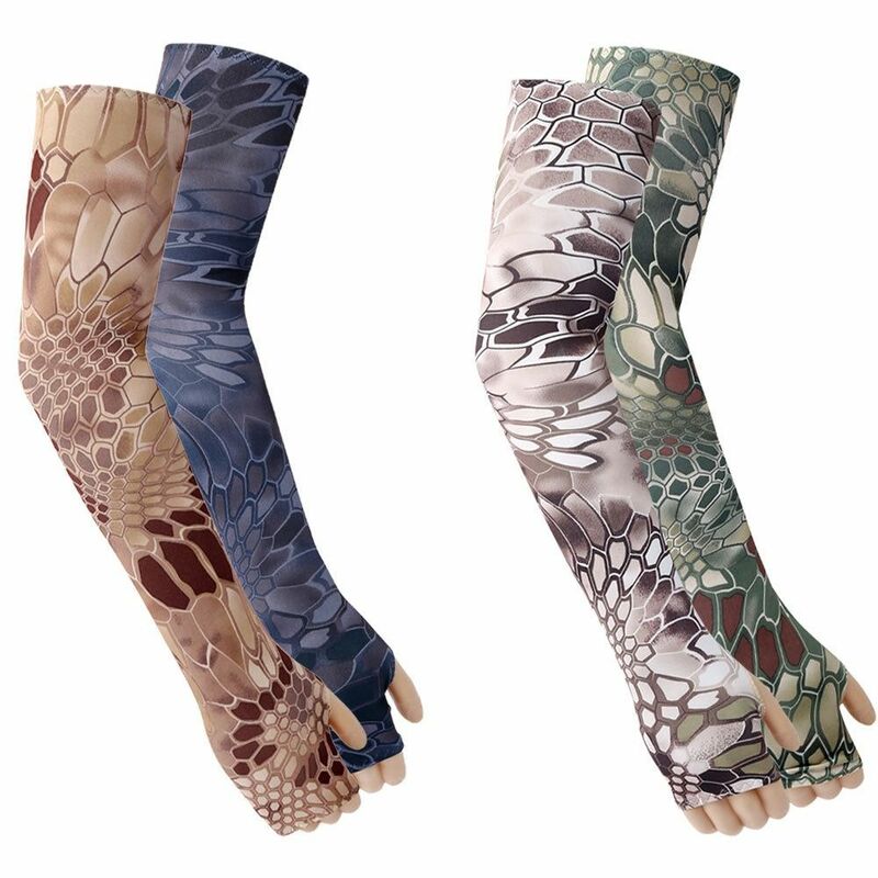 UV Protective Cycling Long Sleeves Fishing Camouflage Arm Sleeves Sun Protection Sleeves Ice Silk sleeve Cooling Sleeves
