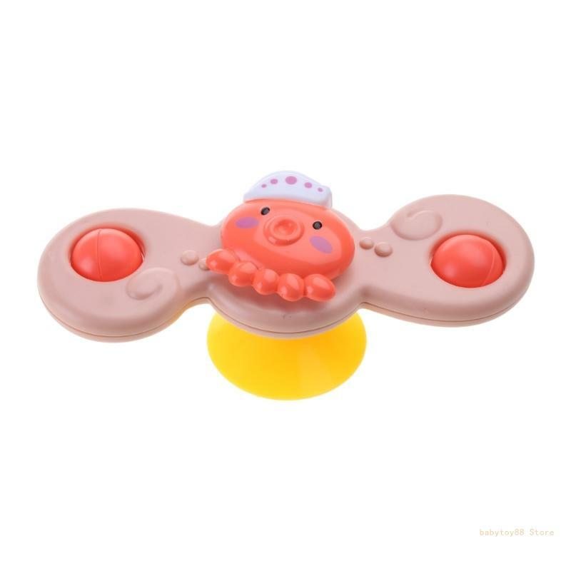 Y4UD Pegangan Tangan Spinner Mainan Mandi Bayi Kursi Tinggi Mandi Kolam Renang Set Permainan Air